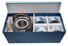 Load image into Gallery viewer, Blue &amp; white tea set
