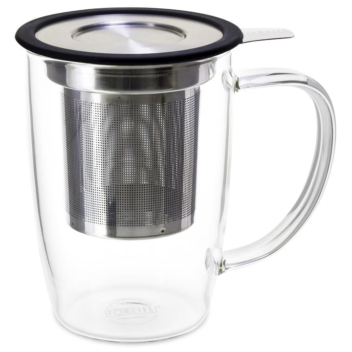 FORLIFE NewLeaf glass tea mug